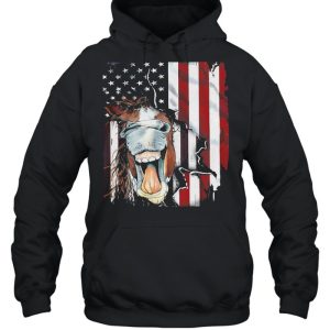 American Horse Face Flag Shirt 3