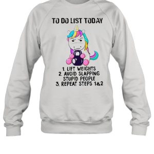 Angry unicorn to do list today shirt 4