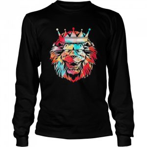 Animal King Idea Zoo Keeper Crown Colorful Lion Shirt 3