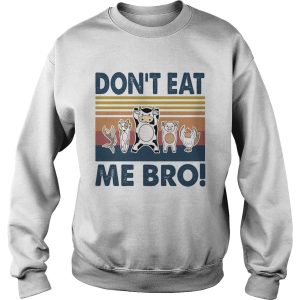 Animal dont eat me bro vintage retro shirt 2