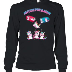 Antidepressant Antidepression Unicorn shirt 1