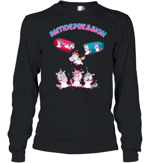 Antidepressant Antidepression Unicorn shirt