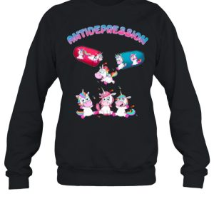 Antidepressant Antidepression Unicorn shirt 2