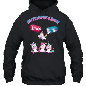 Antidepressant Antidepression Unicorn shirt 3