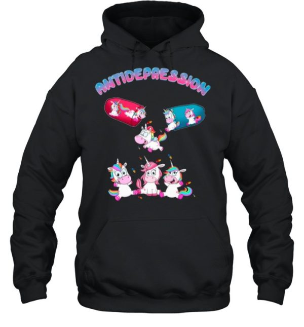 Antidepressant Antidepression Unicorn shirt