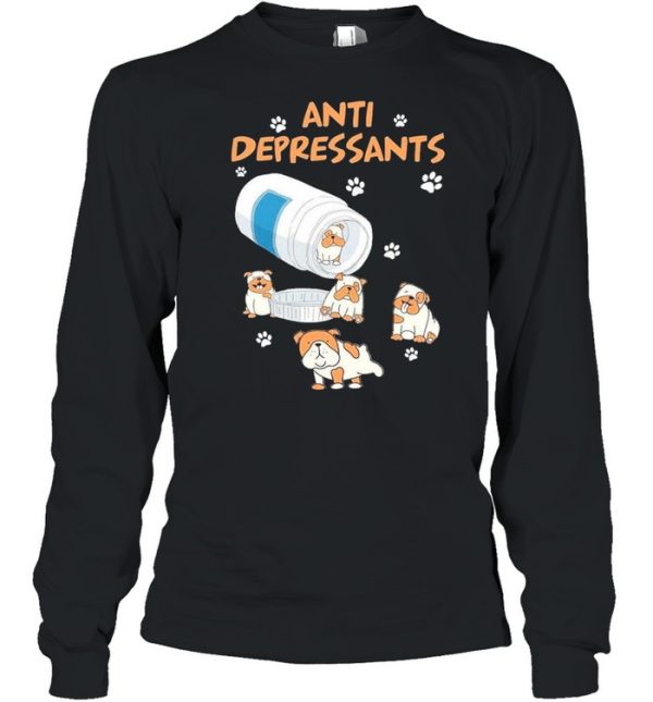 Antidepressants pug shirt