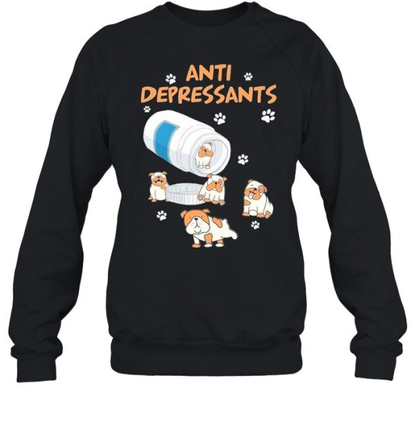 Antidepressants pug shirt