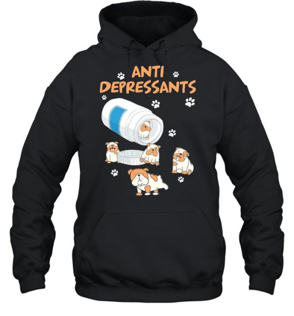 Antidepressants pug shirt