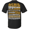 April Born – The Most Difficult Ones To Understand Shirt – Back Design