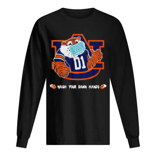 Auburn Tigers Face Mask Wash Your Damn Hands shirt