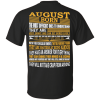 August Born – The Most Difficult Ones To Understand Shirt – Back Design
