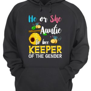 Auntie To Bee Keeper Of The Gender Reveal Announcemen Shirt 3