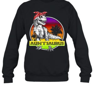 Auntsaurus T Rex Dinosaur Funny Aunt Saurus Family Matching Shirt 4