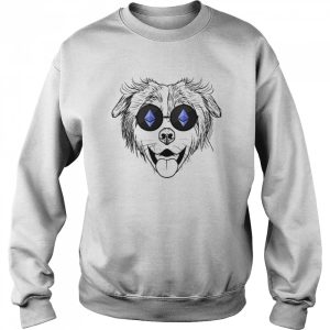 Australian Shepherd Dog Wearing Ethereum Sunglasses shirt 4