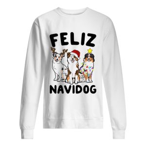 Australian Shepherd Feliz Navidog shirt 2