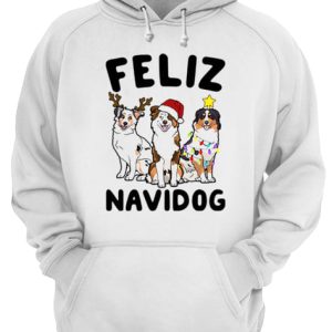 Australian Shepherd Feliz Navidog shirt 3