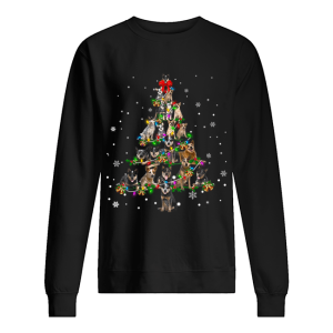 Australian cattle dog Christmas Tree T Shirt 2