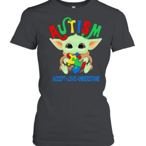 Autism Acept Love Understand Baby Yoda Awareness Shirt