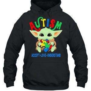 Autism Acept Love Understand Baby Yoda Awareness Shirt 5