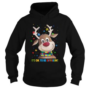 Autism Awareness Reindeer Its Ok To Be Different shirt 1