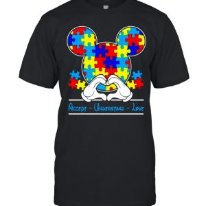 Autism Mickey Mouse accept understand love shirt