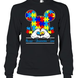 Autism Mickey Mouse accept understand love shirt 3