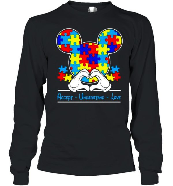 Autism Mickey Mouse accept understand love shirt