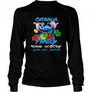 Autism Stitch ohana means family family means nobody gets left behind shirt 3