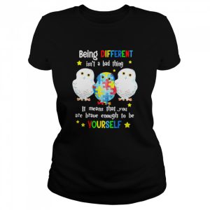 Autism bird being different isn't a bad thing shirt 2