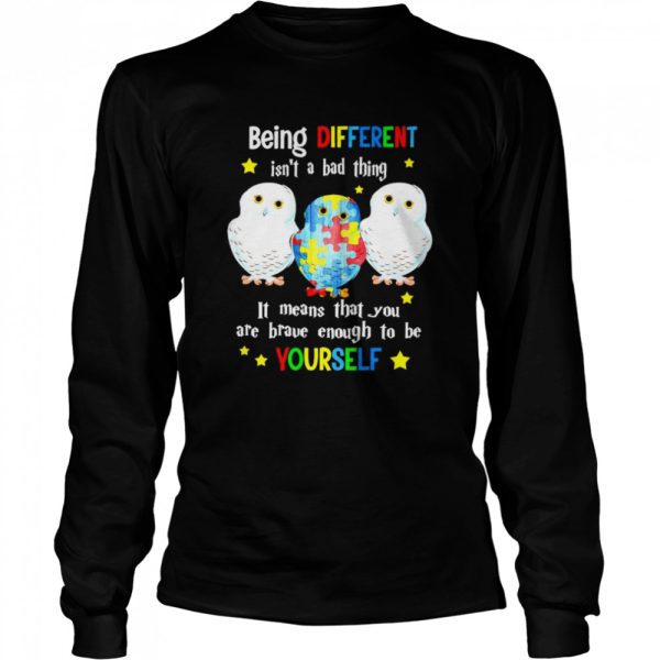 Autism bird being different isn’t a bad thing shirt