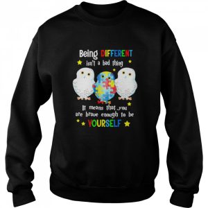 Autism bird being different isn't a bad thing shirt 4