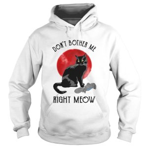 Awesome Cat Dont Bother Me Right Meow shirt