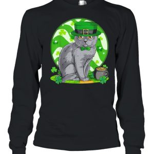 Awesome Chartreux Cat Leprechaun St Patricks Day Shirt 1