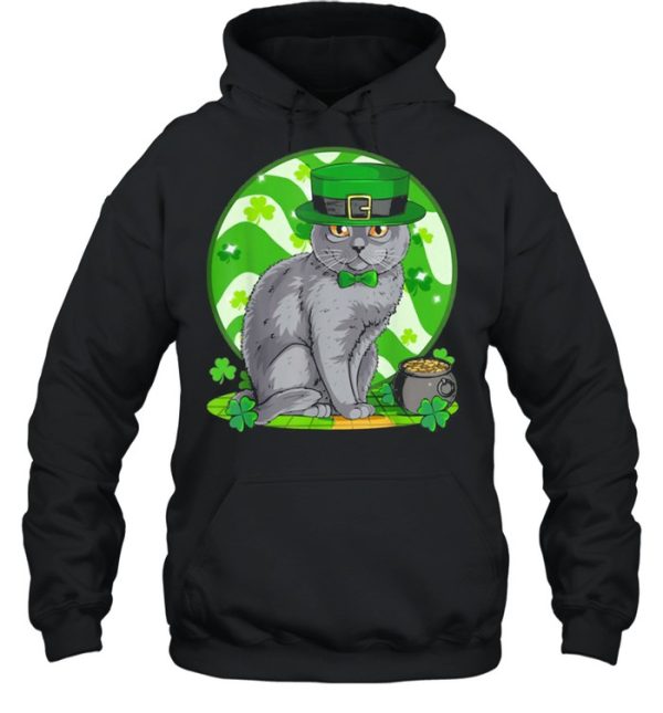 Awesome Chartreux Cat Leprechaun St. Patricks Day Shirt