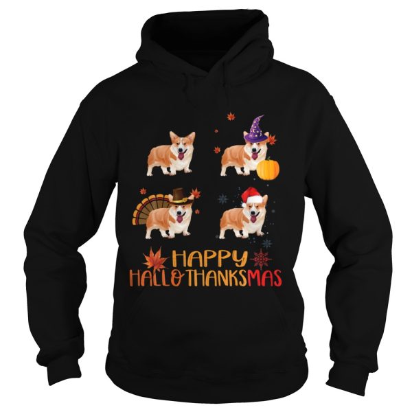 Awesome Corgi Happy Hallothanksmas shirt