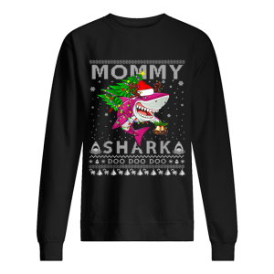 Awesome Mommy Shark Santa Christmas Family Matching Pajamas shirt 2