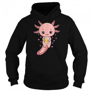 Axolotl with Beer I Kawaii Axolotl Party Axolotl T Shirt 5