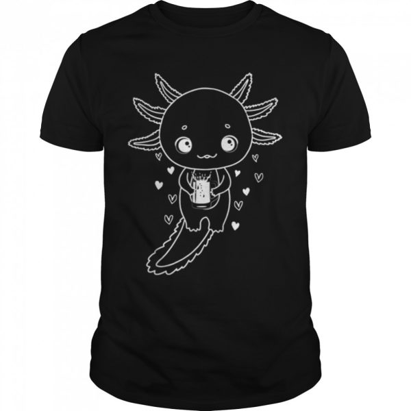 Axolotl with Beer I Party Axolotl T-Shirt