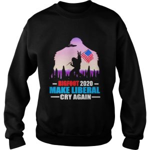 BIGFOOT 2020 MAKE LIBERAL CRY AGAIN AMERICAN FLAG shirt 2