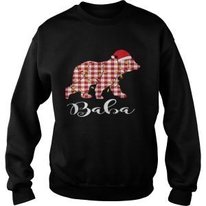 Baba Bear Christmas Matching Family Ugly Pajama Hat Santa shirt 3