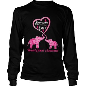 Baby Elephants someone I love needs a Cure Breast cancer Awareness shirt 2