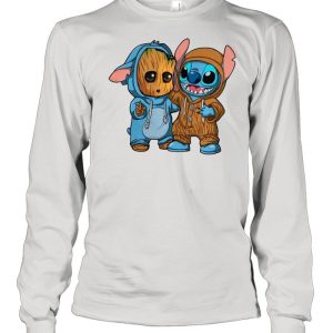 Baby Groot And Stitch Is Best Friend shirt 3