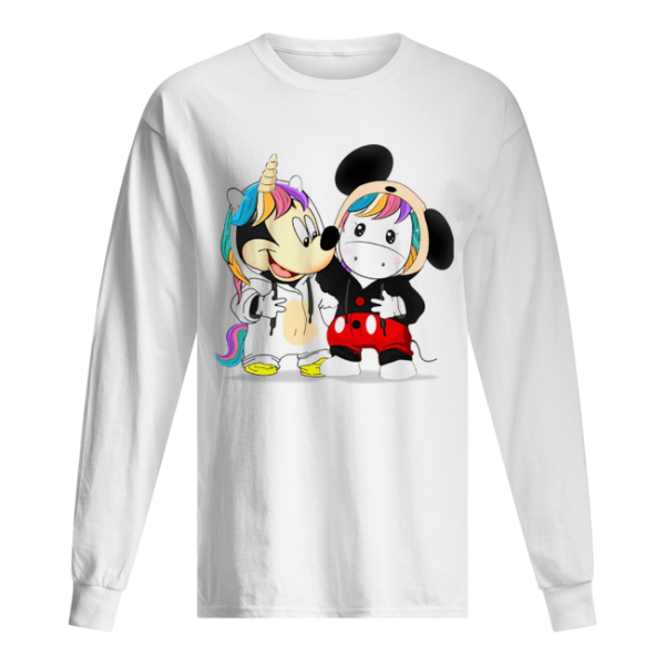 Baby Mickey Mouse And Baby Unicorn shirt