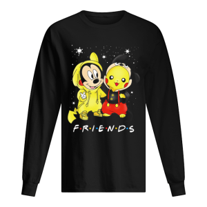 Baby Mickey Mouse And Pikachu Friends Christmas shirt 1