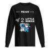 Baby Stitch And Unicorn Proud Of 2 Little Babies shirt