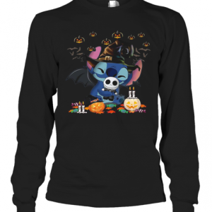 Baby Stitch Hug Jack Skeleton Halloween T Shirt 1