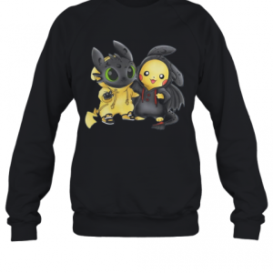 Baby Toothless And Pikachu T Shirt 2