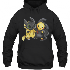 Baby Toothless And Pikachu T Shirt 3