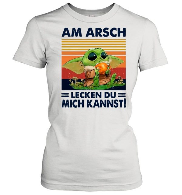 Baby Yoda Am Arsch Lecken Du Mich Kannst Vintage shirt