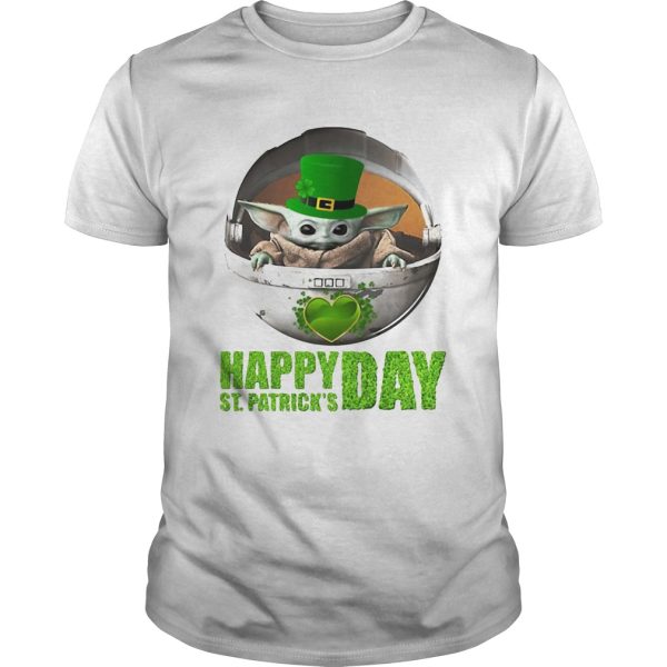 Baby Yoda Happy St Patricks Day shirt